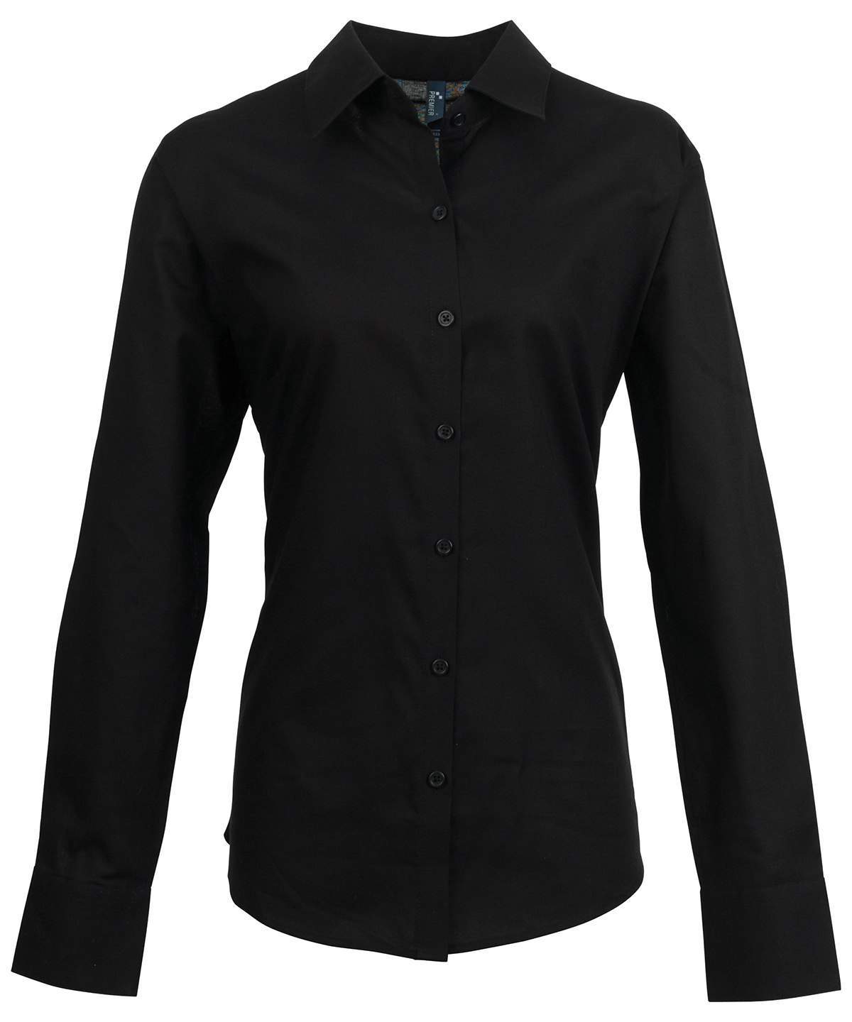 Premier Womens`s Signature Oxford Long Sleeve Shirt - Image 2