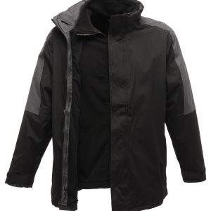 Regatta Professional Defender Iii 3-In-1 Jacket - Black/Seal Grey, 2XL