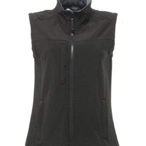 Regatta Professional Women`s Flux Softshell Bodywarmer - All Black, Wom 10
