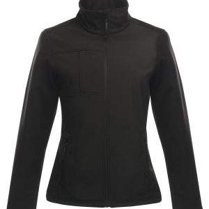Regatta Professional Women`s Octagon Ii Printable 3-Layer Membrane Softshell - Black/Black, Wom 10