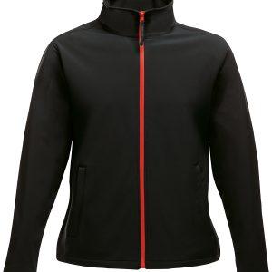 Regatta Professional Women`s Ablaze Printable Softshell - Black/Classic Red, Wom 10