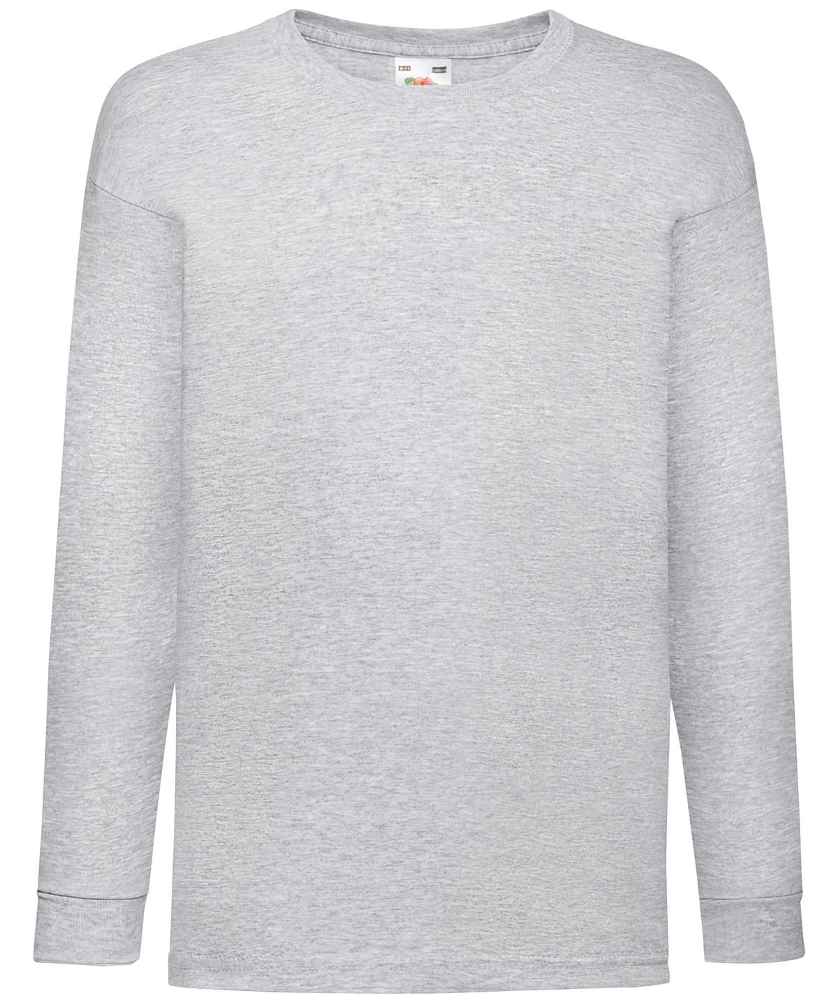 Fruit Of The Loom Kids Long Sleeve Valueweight T - Image 14