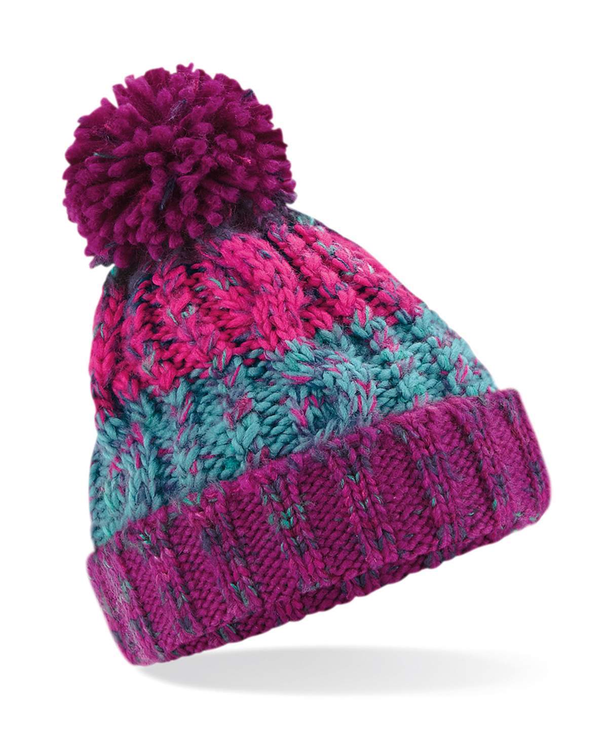 Beechfield Junior Corkscrew Pom Pom Beanie - Image 5