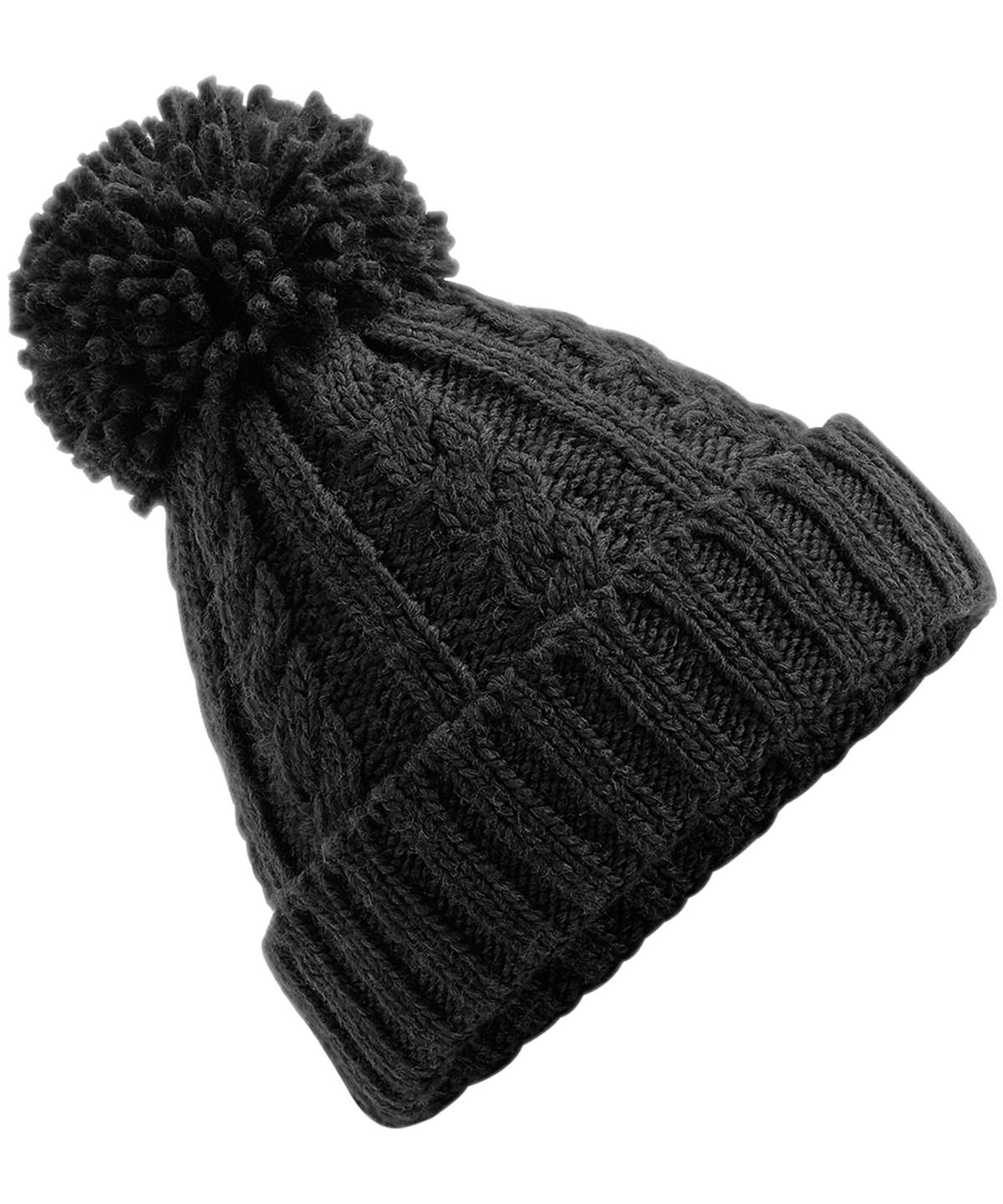 Beechfield Cable Knit Melange Beanie - Image 2