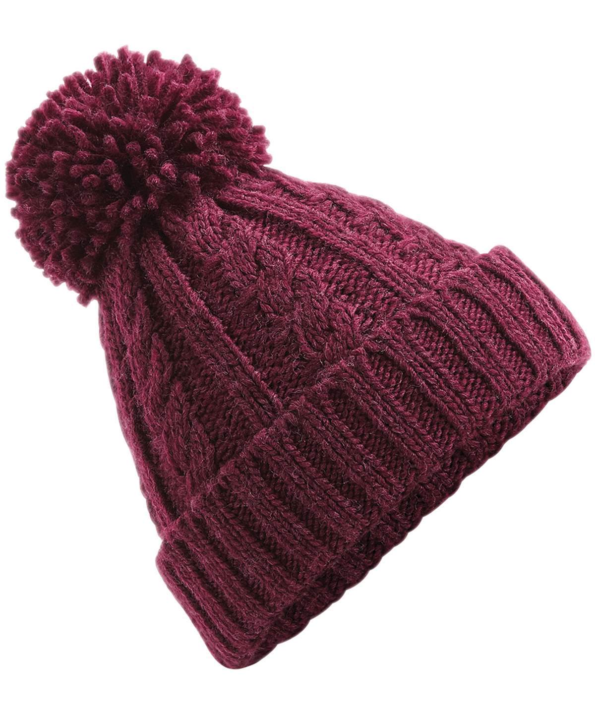 Beechfield Cable Knit Melange Beanie - Image 3