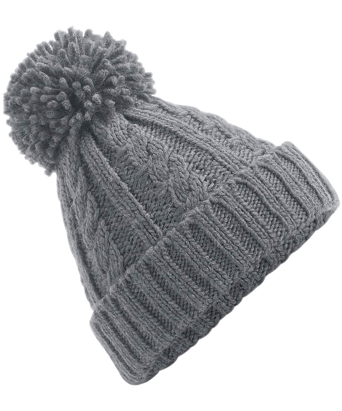 Beechfield Cable Knit Melange Beanie - Image 4
