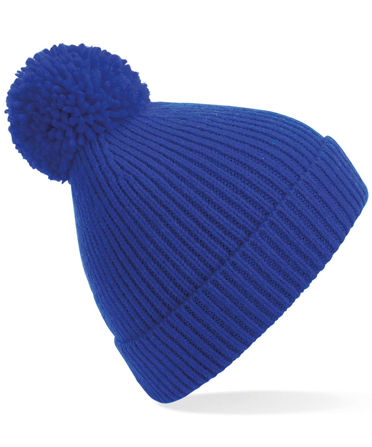 Beechfield Engineered Knit Ribbed Pom Pom Beanie - Image 4