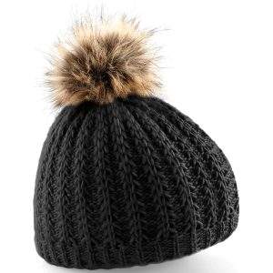 Beechfield Fur Pom Pom Beanie