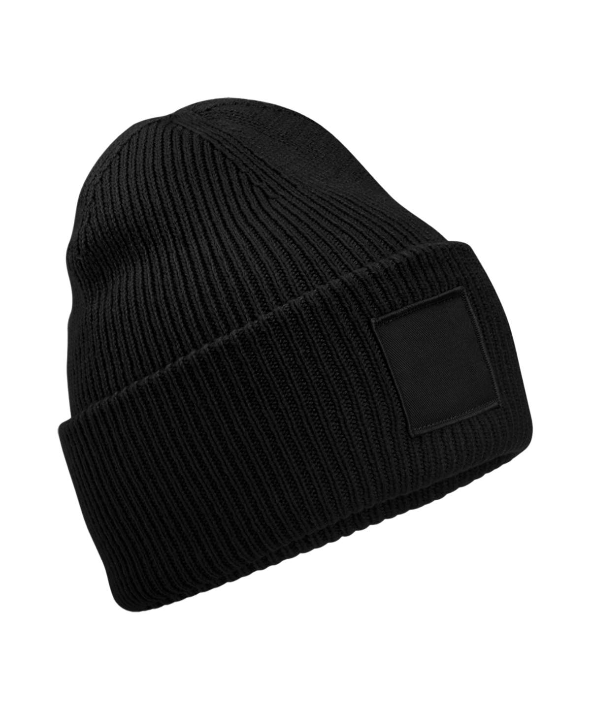 Beechfield Deep Cuffed Tonal Patch Beanie - Image 2