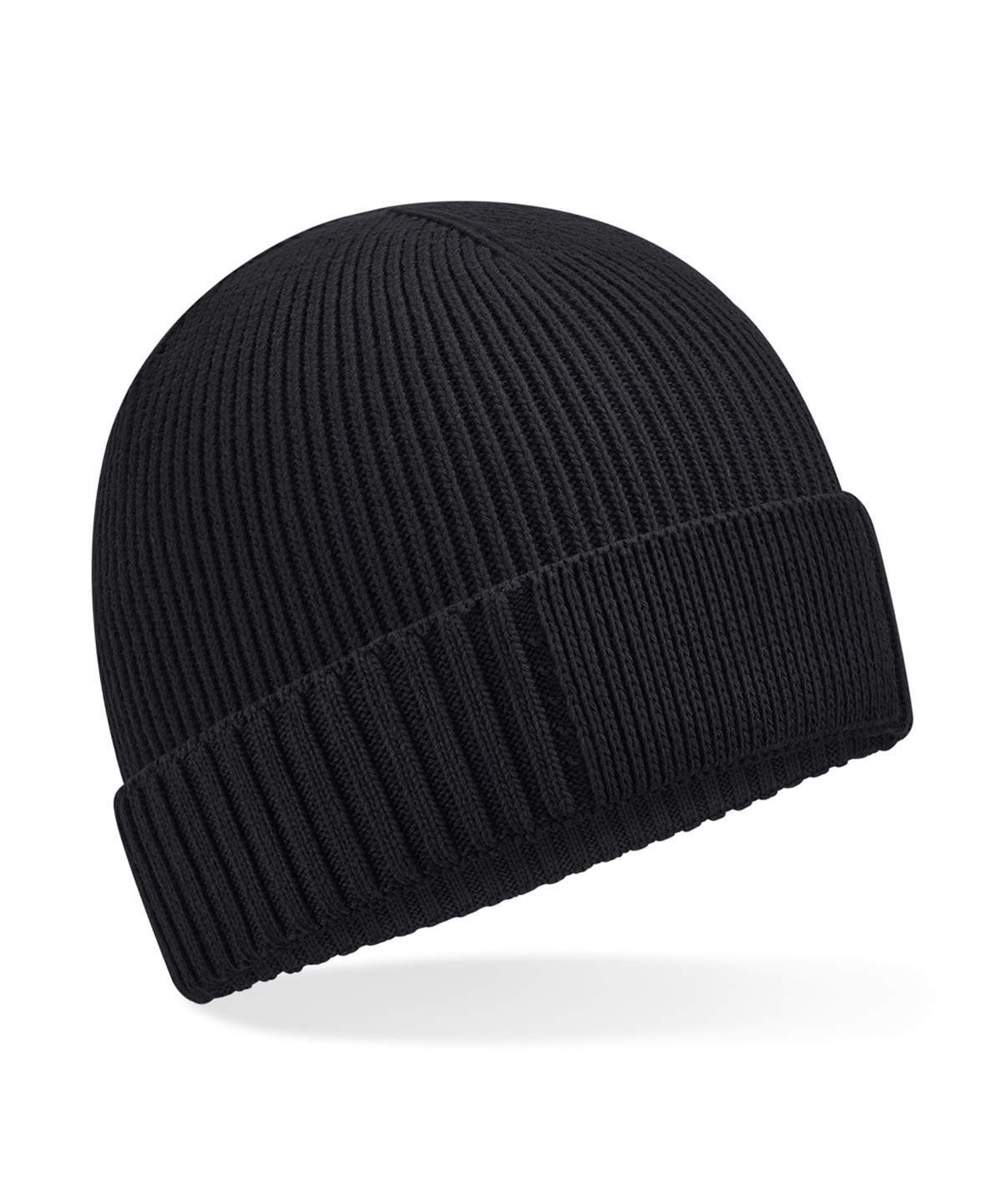 Beechfield Organic Cotton Engineered Patch Beanie - Image 2