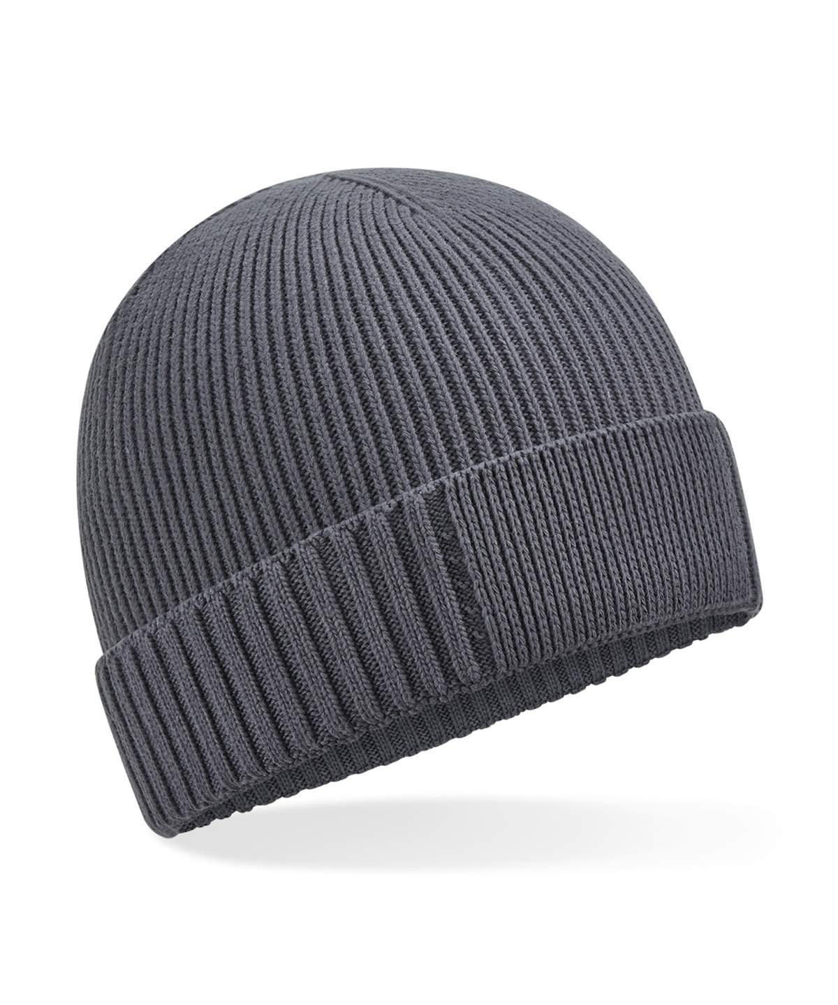 Beechfield Organic Cotton Engineered Patch Beanie - Image 3