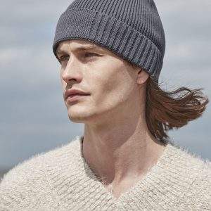 Beechfield Organic Cotton Engineered Patch Beanie