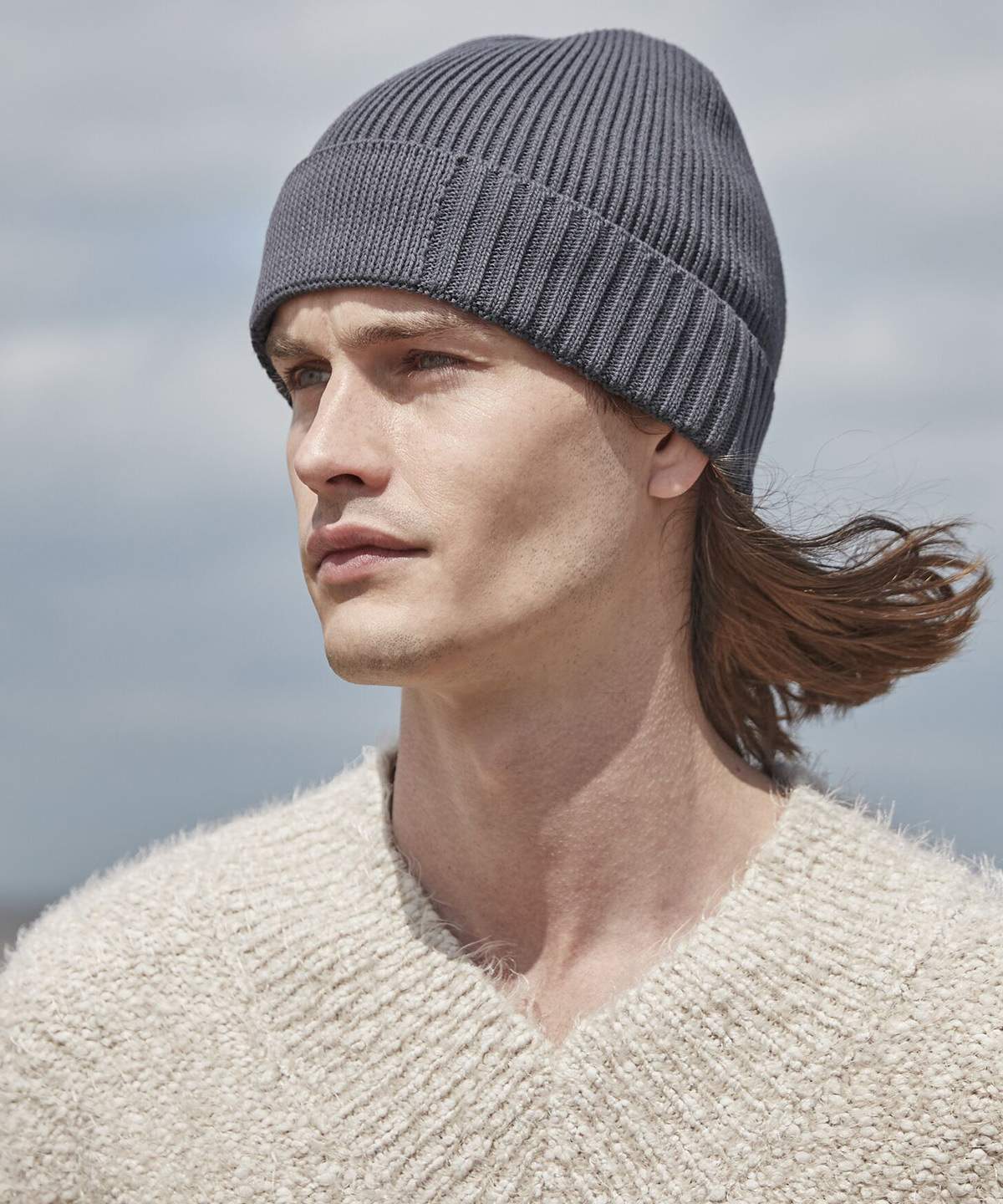 Beechfield Organic Cotton Engineered Patch Beanie
