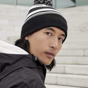 Beechfield Striped Fan Beanie