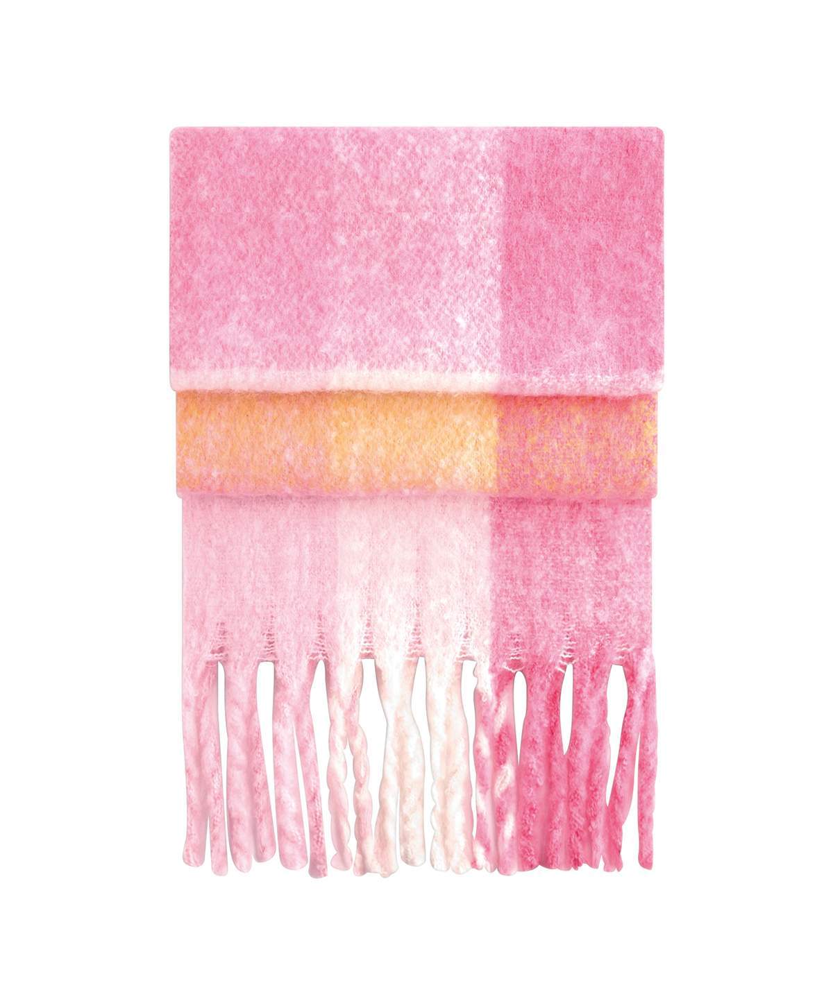 Beechfield Fluffy Check Scarf - Image 5