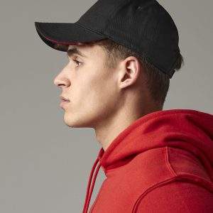 Beechfield Earthaware Classic Organic Cotton 5 Panel Cap Sandwich Peak