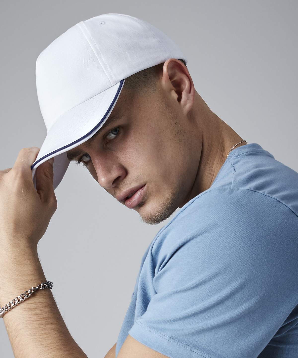 Beechfield Authentic 5 Panel Cap Piped Peak