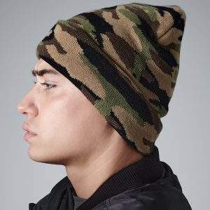 Beechfield Camo Cuffed Beanie