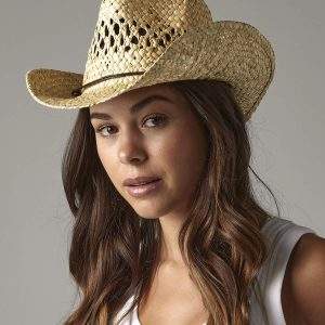 Beechfield Straw Cowboy Hat