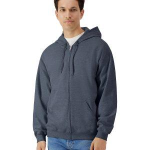 Gildan Softstyle Midweight Fleece Adult Full-Zip Hooded Sweatshirt