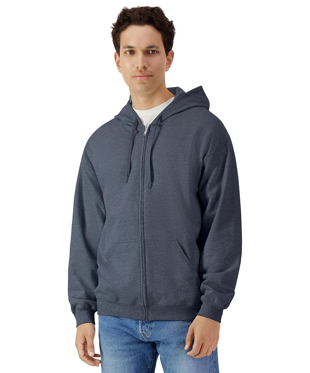 Gildan Softstyle Midweight Fleece Adult Full-Zip Hooded Sweatshirt