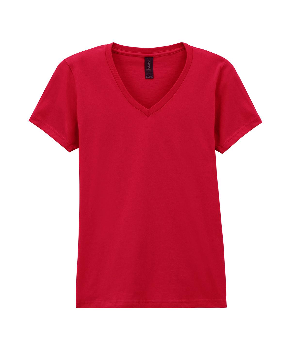 Gildan Softstyle Women`s V-Neck T-Shirt - Image 7