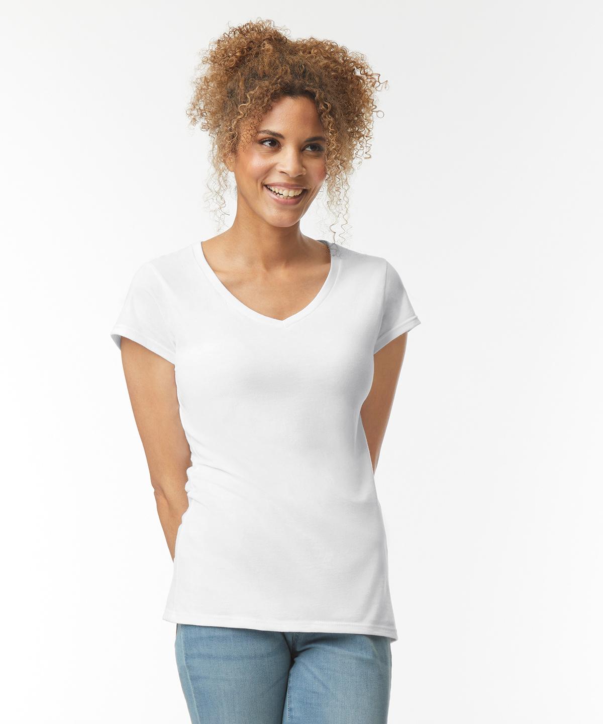 Gildan Softstyle Women`s V-Neck T-Shirt
