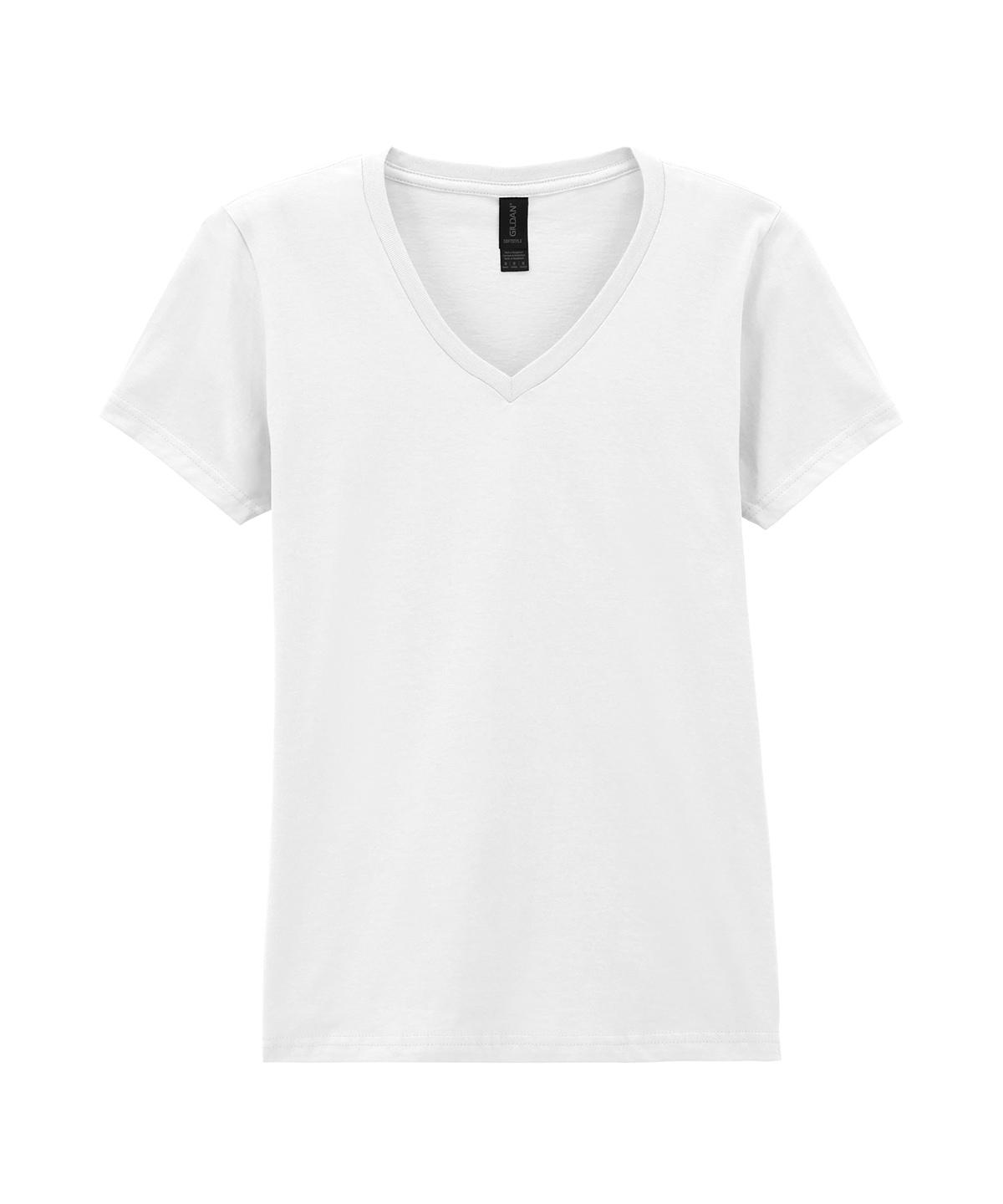 Gildan Softstyle Women`s V-Neck T-Shirt - Image 22