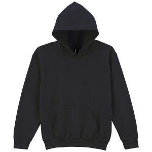 Gildan Heavy Blend  Youth Hooded Sweatshirt - Black, L