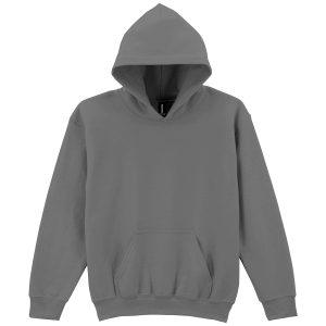 Gildan Heavy Blend  Youth Hooded Sweatshirt - Charcoal, L
