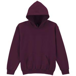Gildan Heavy Blend  Youth Hooded Sweatshirt - Maroon, L