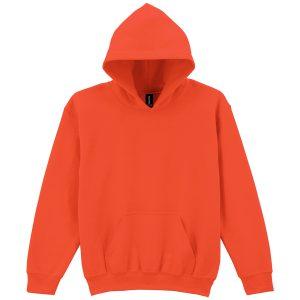 Gildan Heavy Blend  Youth Hooded Sweatshirt - Orange, L