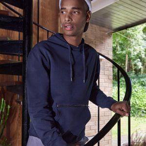 Kustom Kit Regular Fit Piqué Hoodie With Zipped Pocket