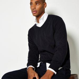 Kustom Kit Arundel V-Neck Sweater Long Sleeve (Classic Fit)