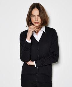Kustom Kit Women`s Arundel V-Neck Cardigan Long Sleeve (Classic Fit)