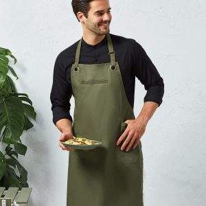 Premier Barley Contrast Stitch Bib Apron