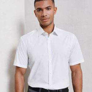 Premier Stretch Fit Cotton Poplin Short Sleeve Shirt