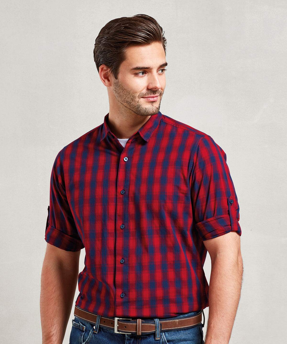 Premier Mulligan Check Cotton Long Sleeve Shirt