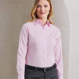 Premier Womens`s Poplin Long Sleeve Blouse