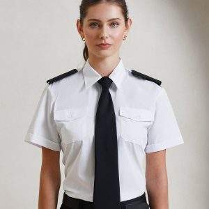 Premier Womens`s Short Sleeve Pilot Blouse