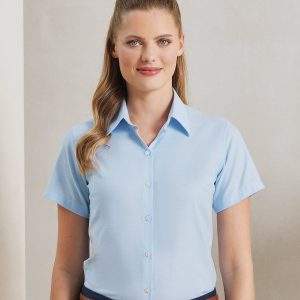 Premier Womens`s Signature Oxford Short Sleeve Shirt