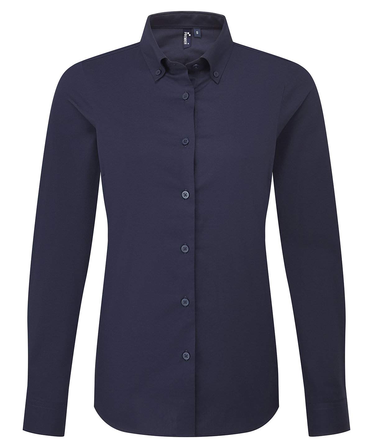 Premier Womens`s Supreme Oxford Long Sleeve Shirt - Image 12
