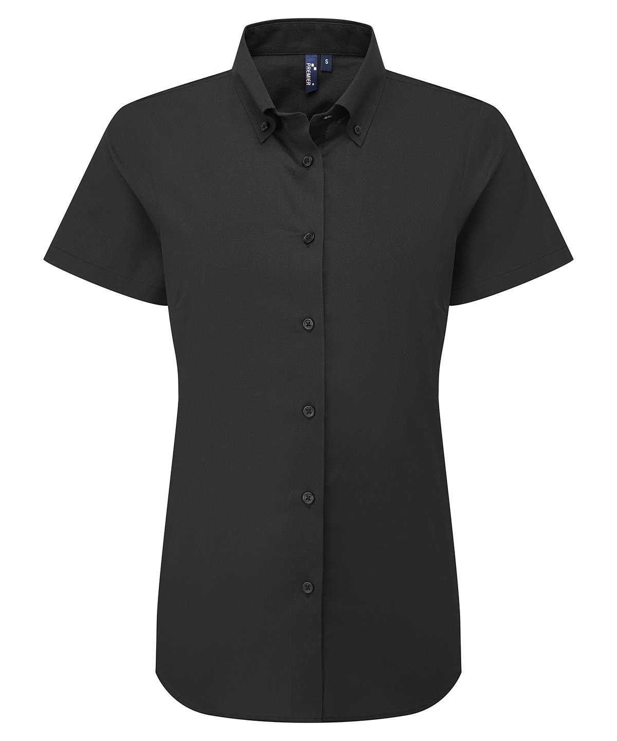 Premier Womens`s Supreme Oxford Short Sleeve Shirt - Image 2