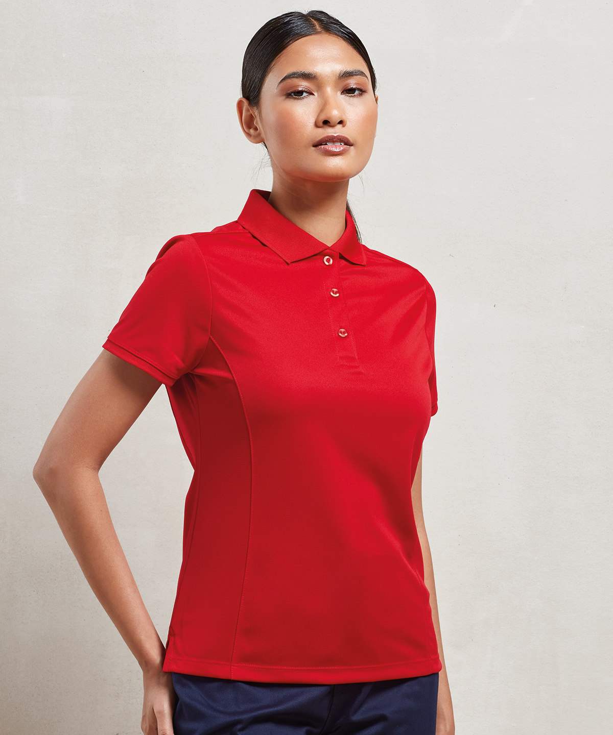 Premier Womens`s Coolchecker Piqu Polo