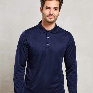 Premier Long Sleeve Coolchecker Piqu Polo