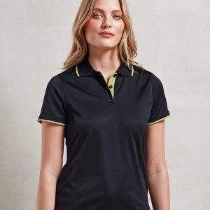 Premier Womens`s Contrast Coolchecker Polo