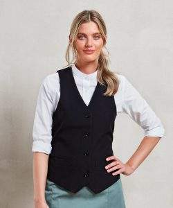 Premier Womens`s Lined Polyester Waistcoat