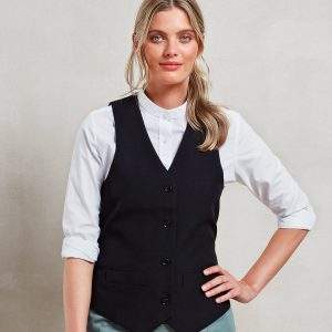 Premier Womens`s Lined Polyester Waistcoat