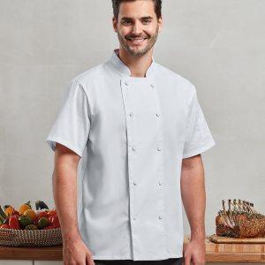 Premier Chefs Coolchecker Short Sleeve Jacket