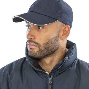 Result Headwear Herringbone Cap With Sandwich Peak